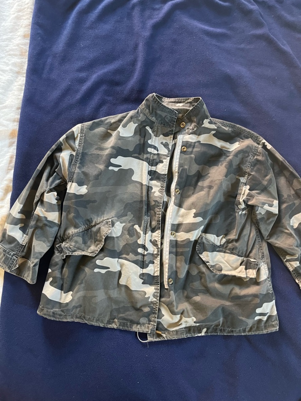 Camouflage Utility Jacket - Gray/Green